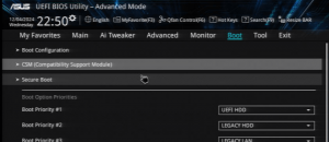 UEFI BOOT в ASUS BIOS